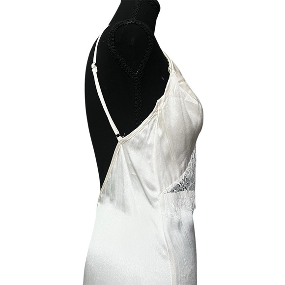 Revolve x SNDYS XS Ivory Satin Babydoll Wedding Fairy Slinky Maxi Slip Dress - Picture 5 of 14